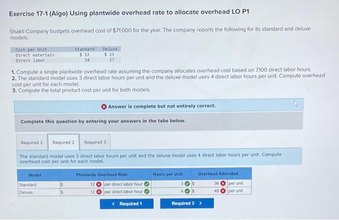 rate to allocate overhead LO P1 Shakti Company budgets overhead cost of