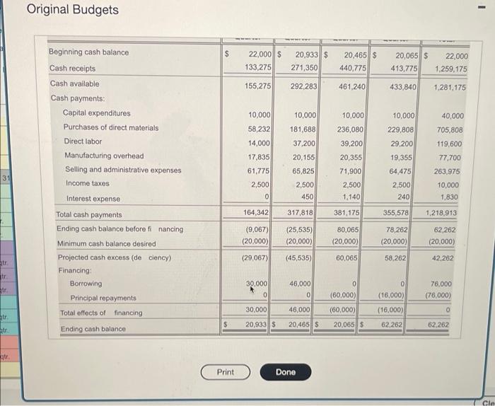 to view the revised sales budget) www Cash Recepts from Customers Accounts