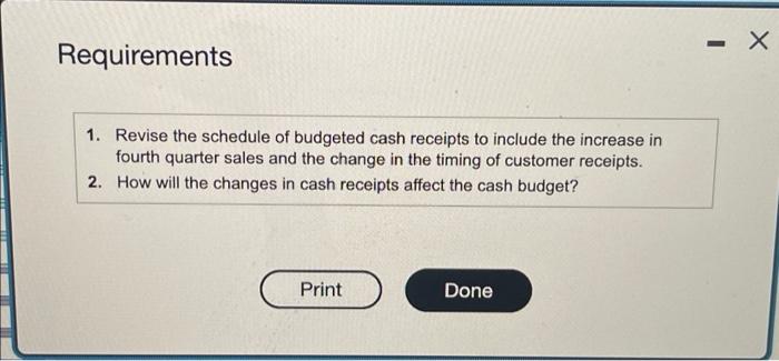 quarter sales and the change in the sning of customer receipts (