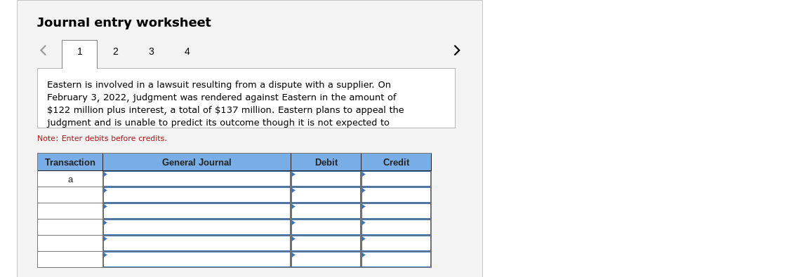 2021 financial statements are issued on March 15, 2022. a. Eastern is