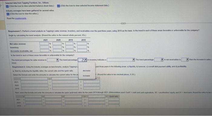 debt payment ability b. Turnover d. Profitability 3. Evaluate Tapping's quality of