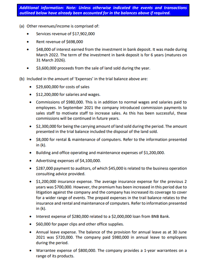 on disclosure 3) reference to the relevant accounting standards Debit ASSIGNMENT CASE