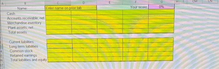 left blank, you will not be able to see your score. Each