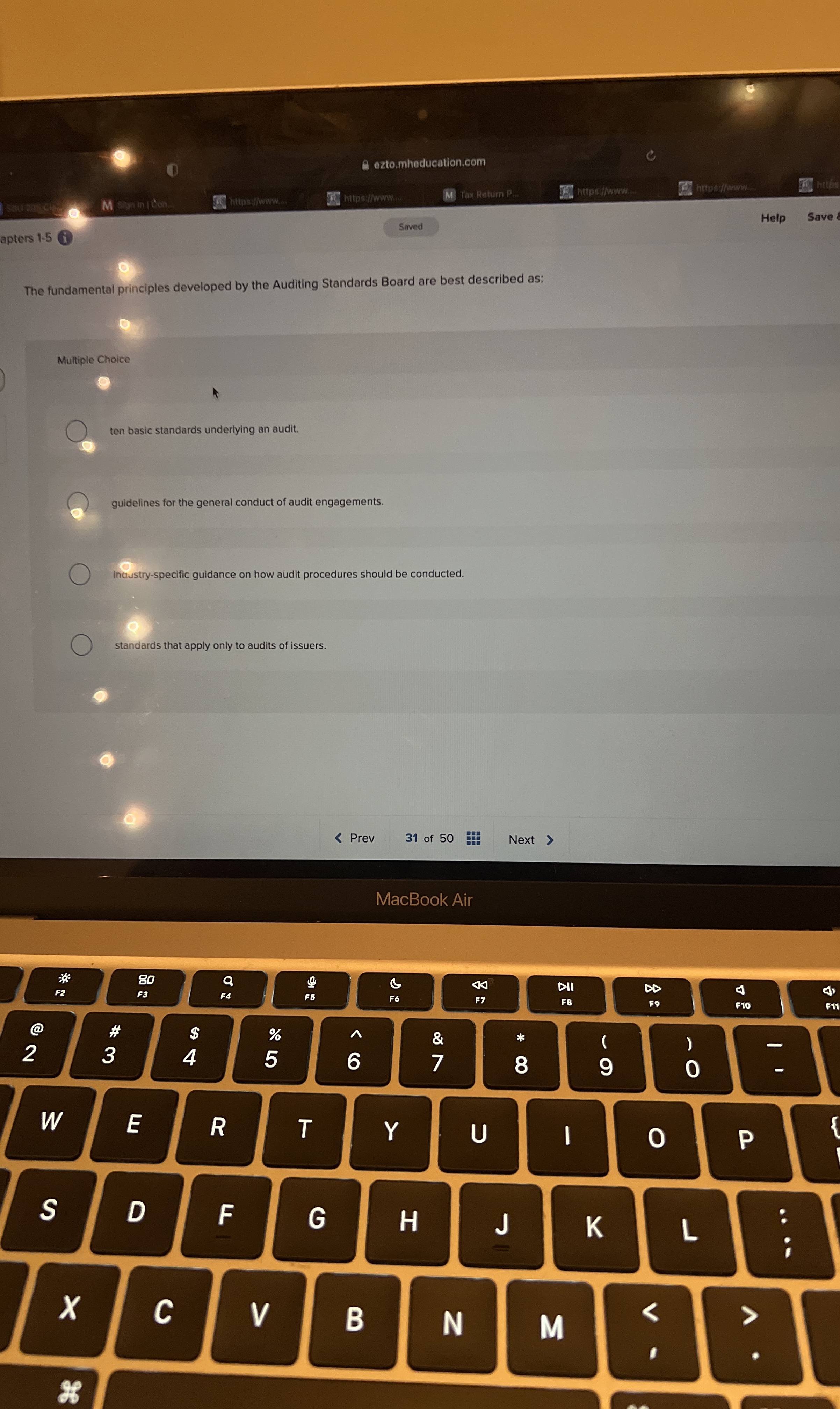  ten basic standards underlying an audit. guidelines for the general conduct