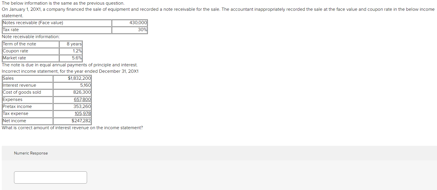  Q. 12 The below information is the same as the previous