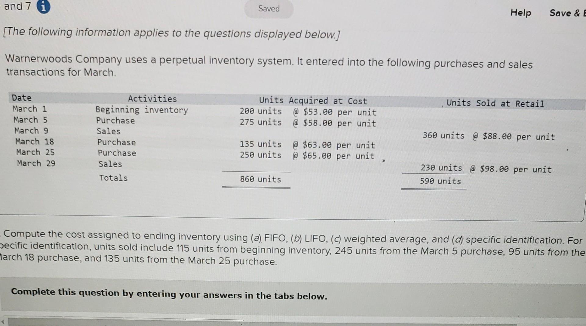 help asap for exam please and 7 i Saved Help Save