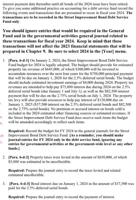 purposes described in Chapter 5 of this cumulative problem, and to pay