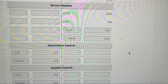 select "No Entry for the account titles and enter for the amounts.