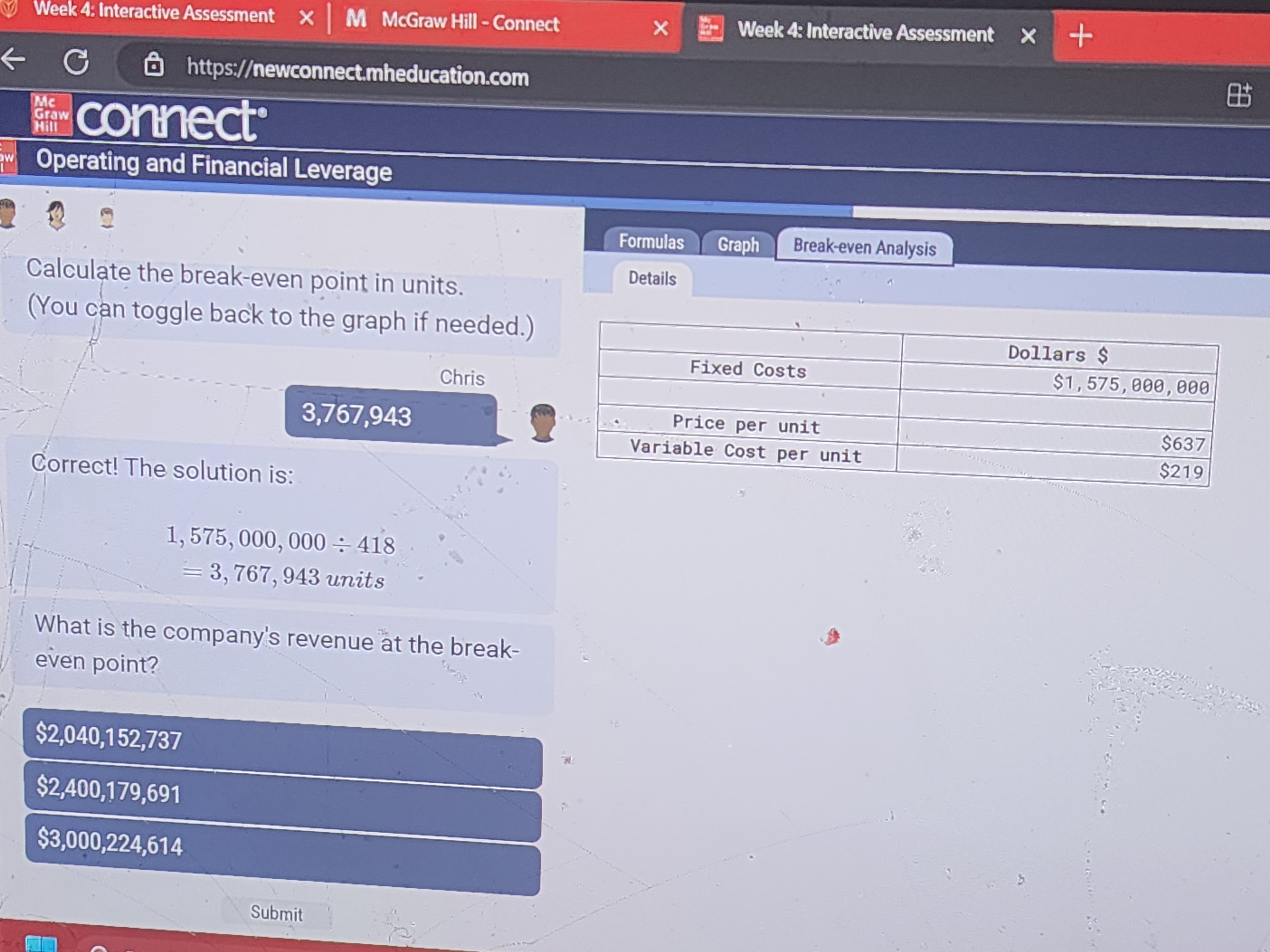  X + Week 4: Interactive Assessment X | M McGraw Hill