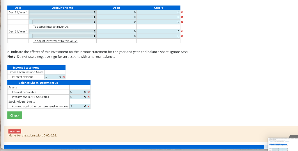 2 please? Adjust FVA at Year-End On July 1 of the current