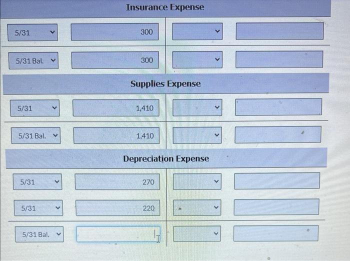 Do not indent manuolly) Salaries and Wages Payable 770 Prepare a ledger