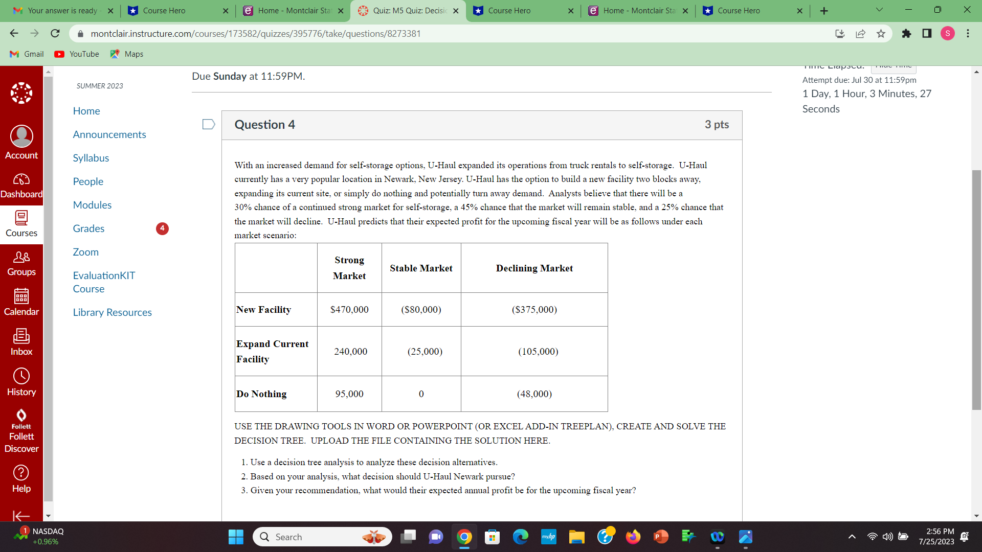  MYour answer is ready - X *Course Hero x e Home
