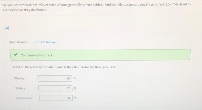 can purchase phones, tablets, or accessories for their technology needs. He is