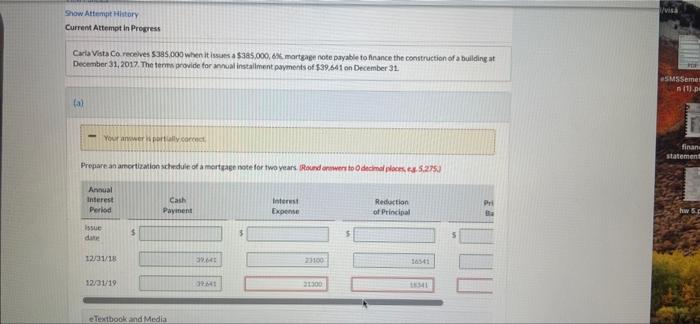 eg. 5,275.) 1/18 The terms provide for annual installment payments of $39,641