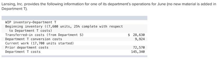  If could, add working notes. Thanks for the help. Lansing, Inc.
