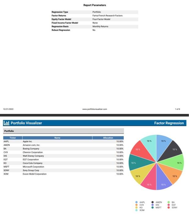  After evaluating the regression analysis, answer the following - In general