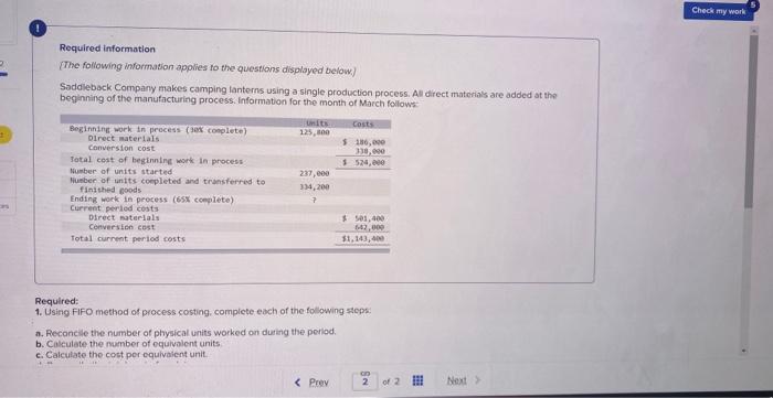 help! please note 5 decimals on C&D on Required information ([The following