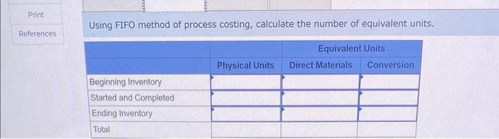 using a single production process. All direct materials are added at the