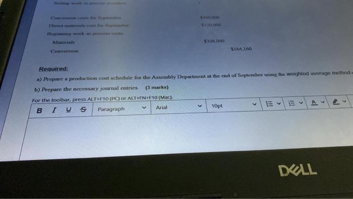 process and conversion costs are formly incurred. The degree of completion of