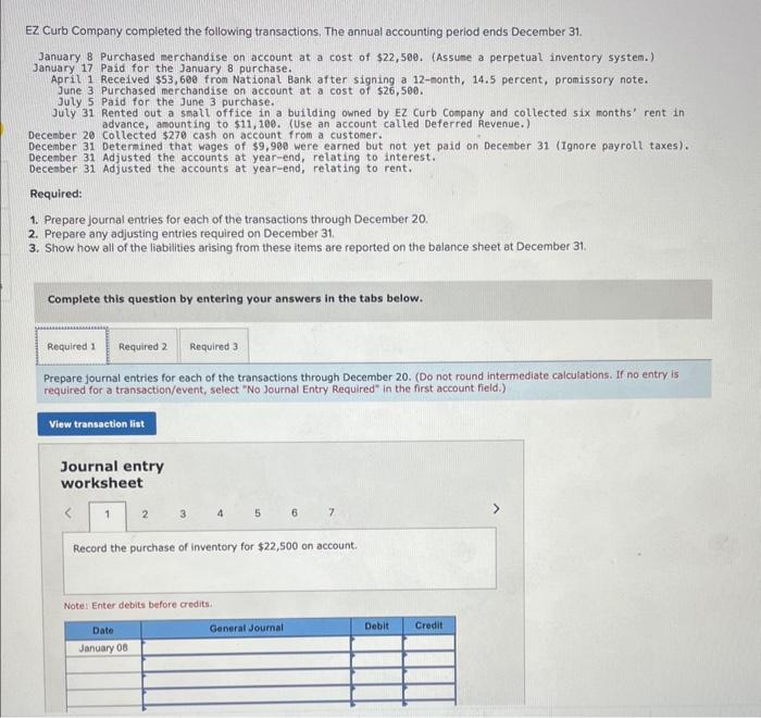 please complete this multipart problem and fill in the journal entries! Thank