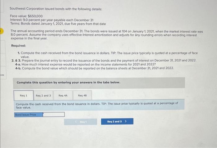  please complete this multiple part problem - requirements 1 through 4B