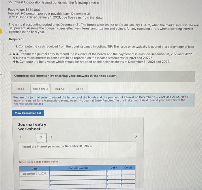 $650,000 Interest: 9.0 percent per year payable each December 31 Terms: Bonds