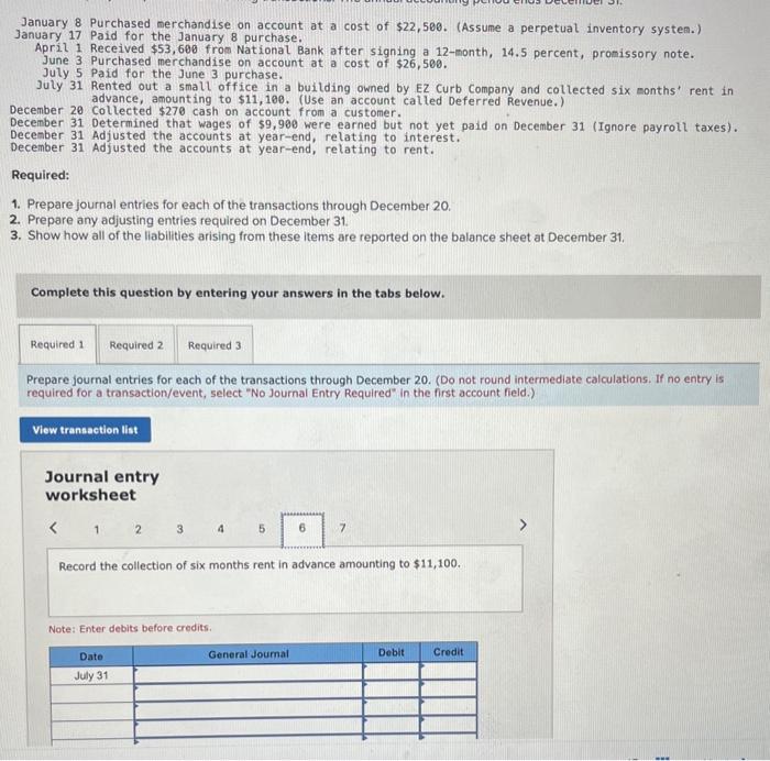 a 12-month, 14.5 percent, promissory note. June 3 Purchased merchandise on account