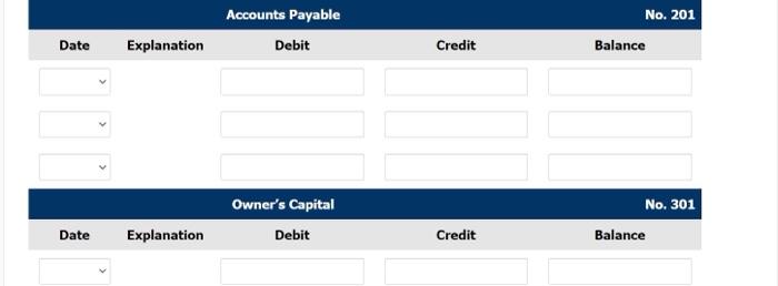 cleaning supplies for $2,200 on account. 5 Paid $1,800 cash on a