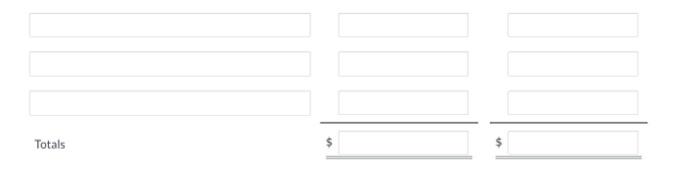 Owner's Equity SA Current Assets Current Liabilities Expenses Intangible Assets Long-term Investments