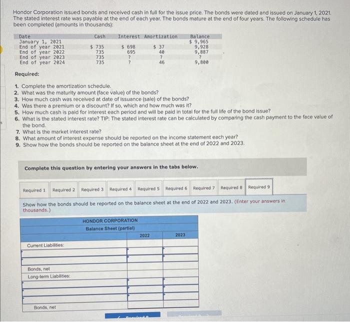 bonds? 4. Was there a premium or a discount? If so, which