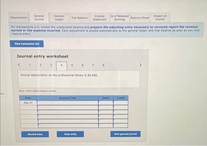 trial balance tab. DTI initially records prepaid expenses and unearned revenues in