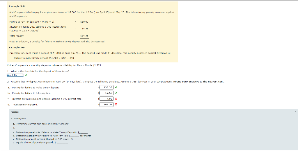 year 2021 Example 3- Yeld Company failed to pay its employment taxes