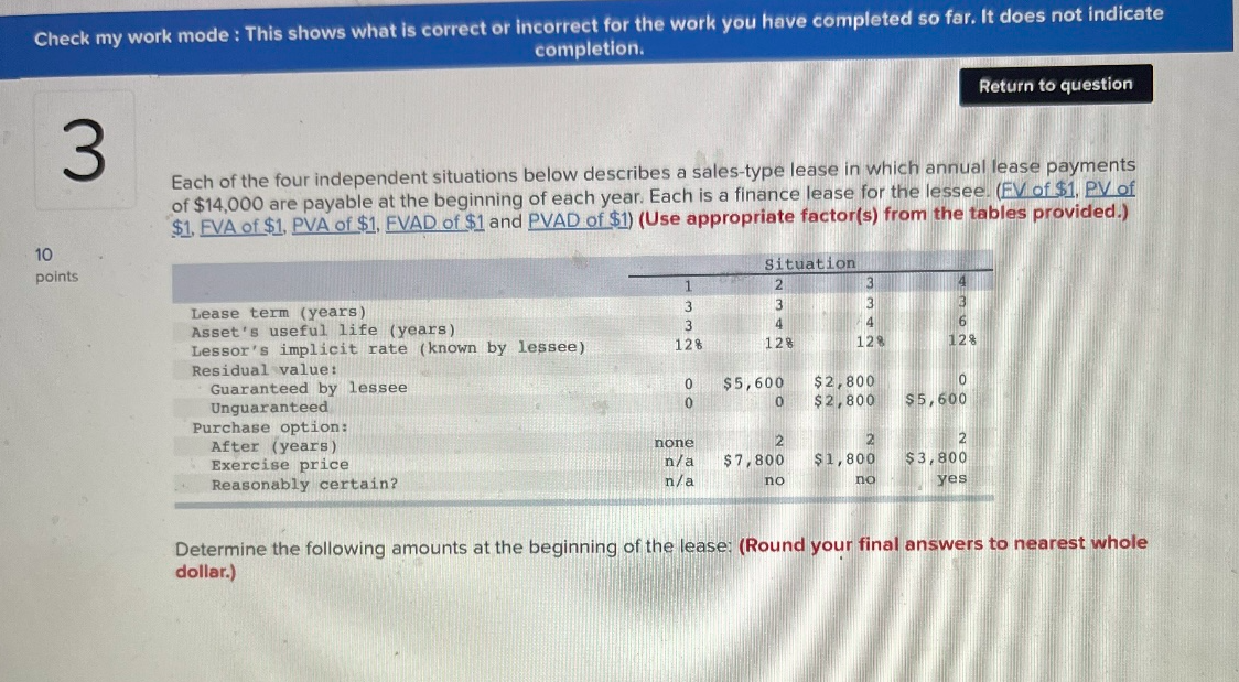 Please help with the final column of the table. Each of