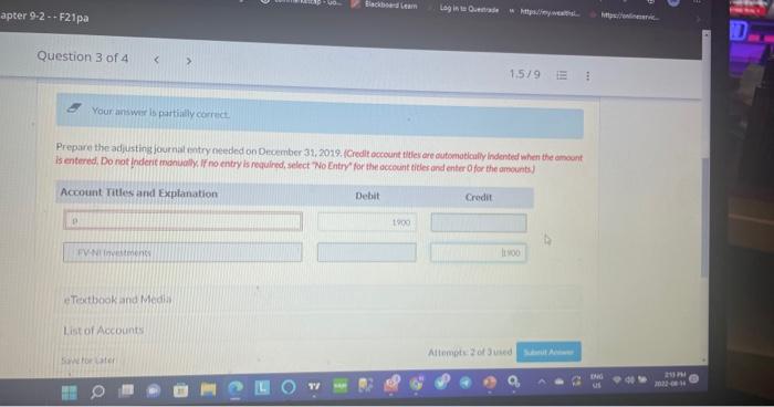 you with thi folsowing pre adjustment information rugarning its ountiolio of investments