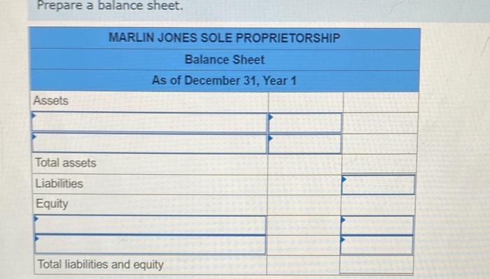 from Marlin Jones, the owner. During Year 1, the company earned $52,500