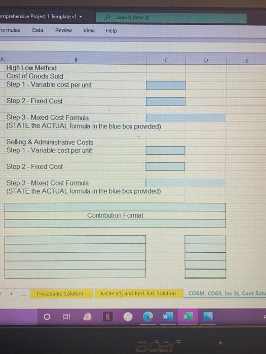 (refer to Requirement 8) Description Unit Sales for 2024 500 Sales Revenue