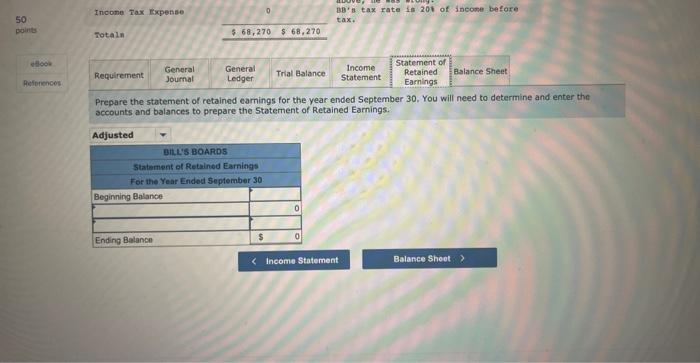the accounting records. William has provided you the following list of unadjusted