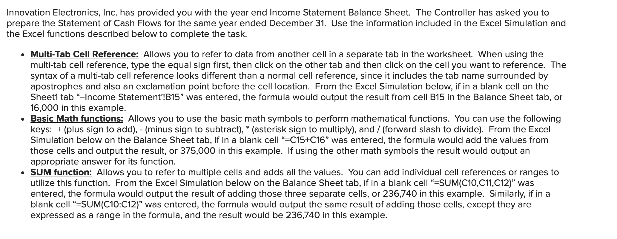  Innovation Electronics, Inc. has provided you with the year end Income