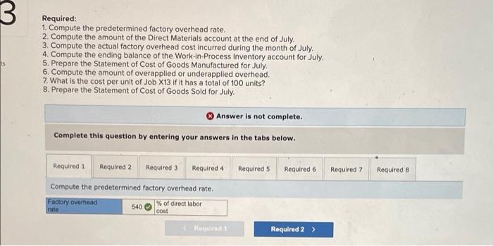 Cosung Review 3 Haughton Company uses a job costing system for its