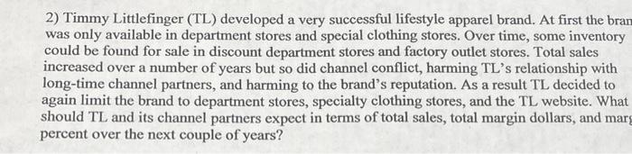 FOR TL AND ITS CHANNEL PARTNERS MISSING WORDS : margin , brand