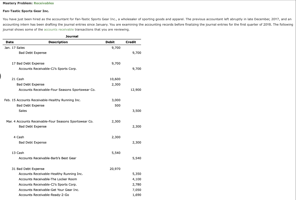  # 1 OPTIONS: 1. Allowance method 2. Direct write off method
