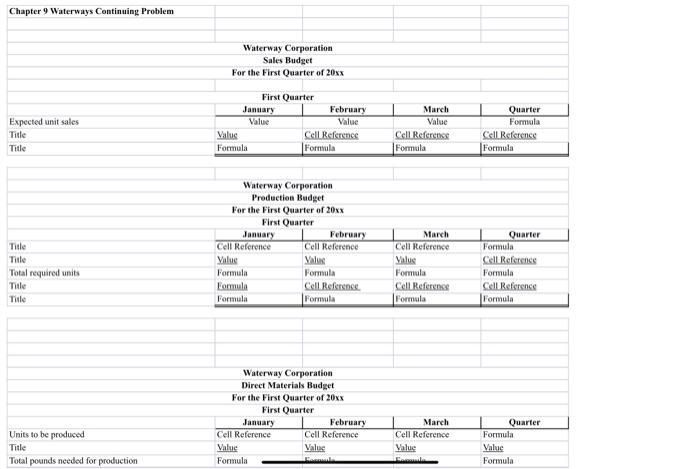  PLEASE SHOW CELL REFERENCES PLEASE DO IN EXCEL SO IT IS