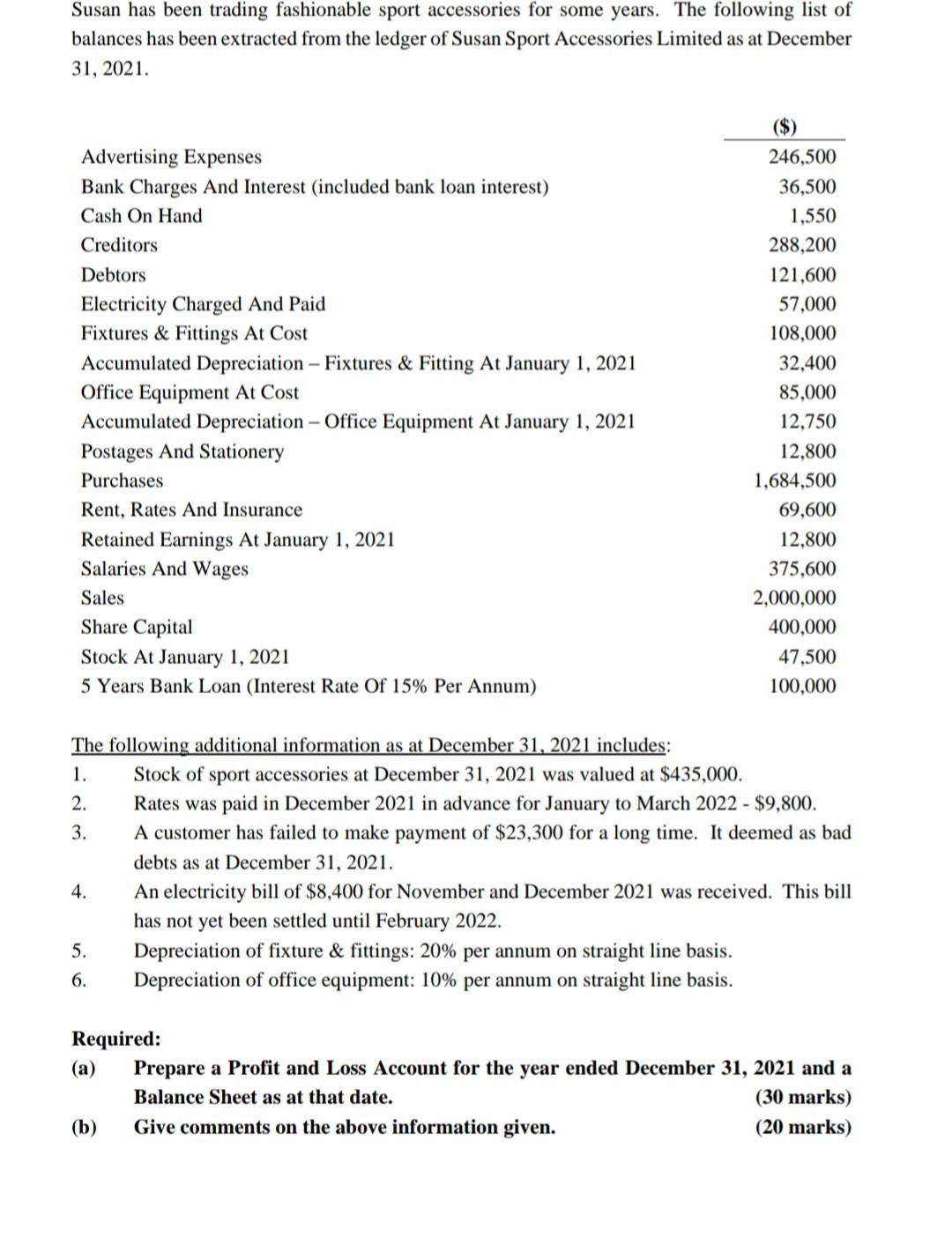 Please do part b only. There are 10 points for Profit