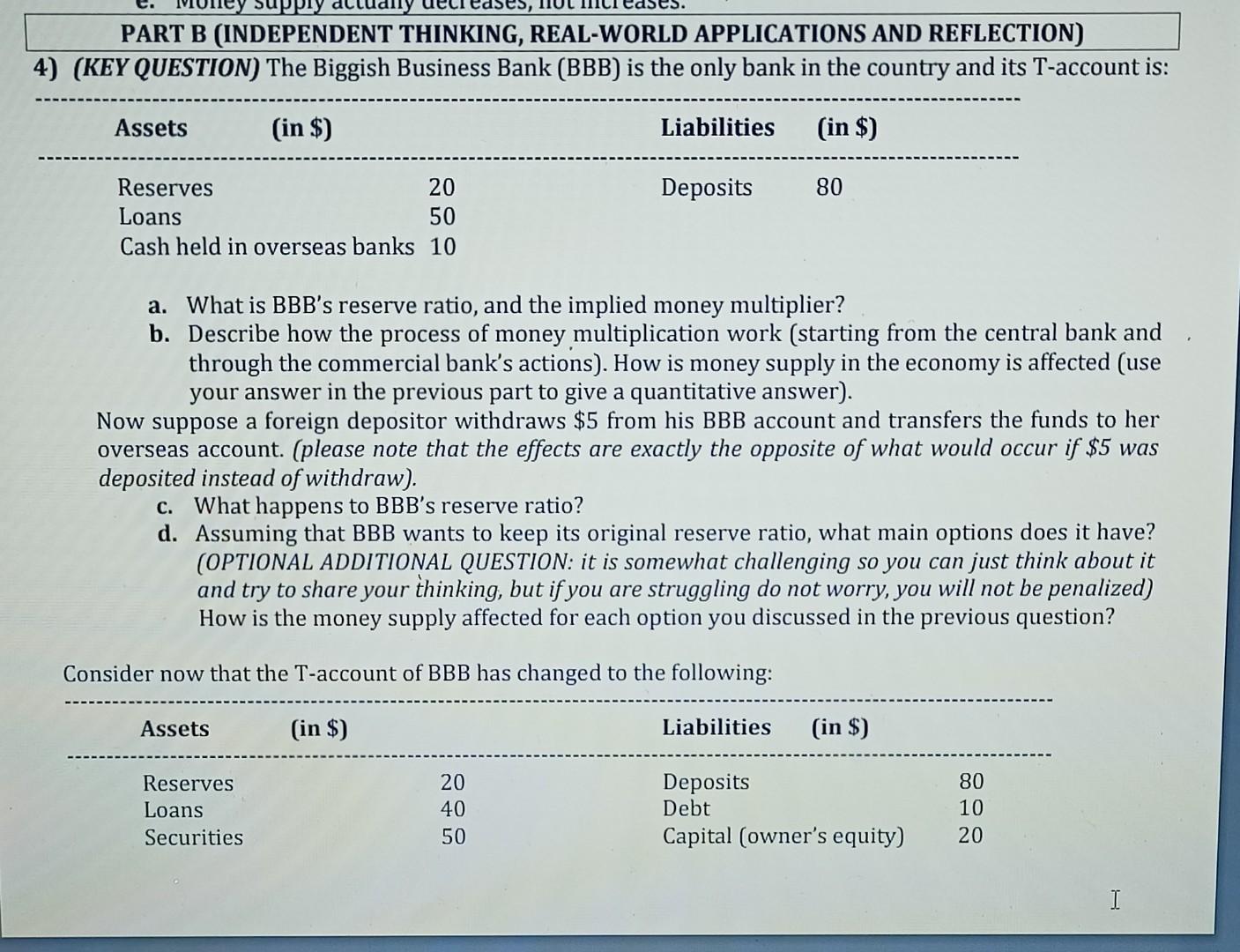  please provide the answer as soon as possible. PART B (INDEPENDENT