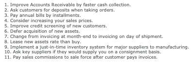 Make a pyramid principle that improves cash flow: Recommendations are great but