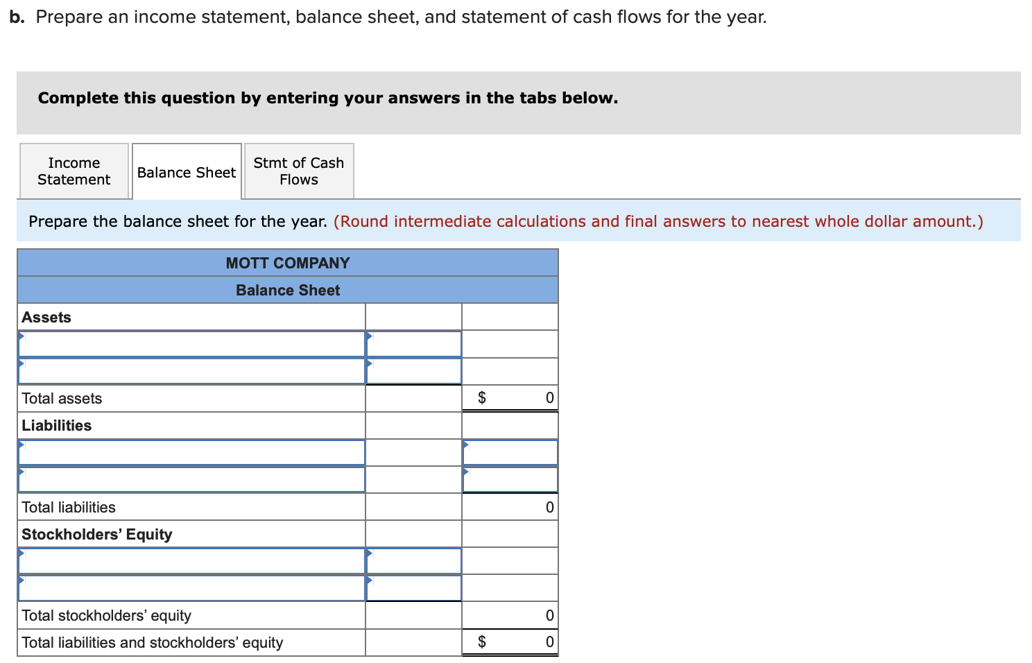 information applies to the questions displayed below.] Mott Company has a line