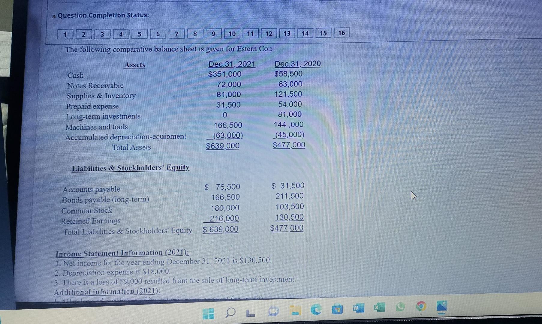 solve question 16 fast please * Question Completion Status: 1 2