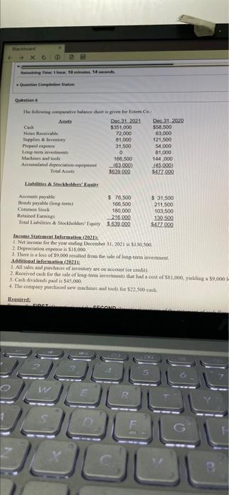 please fast ++xO B 16 Question Completion Statu Question The following comparative