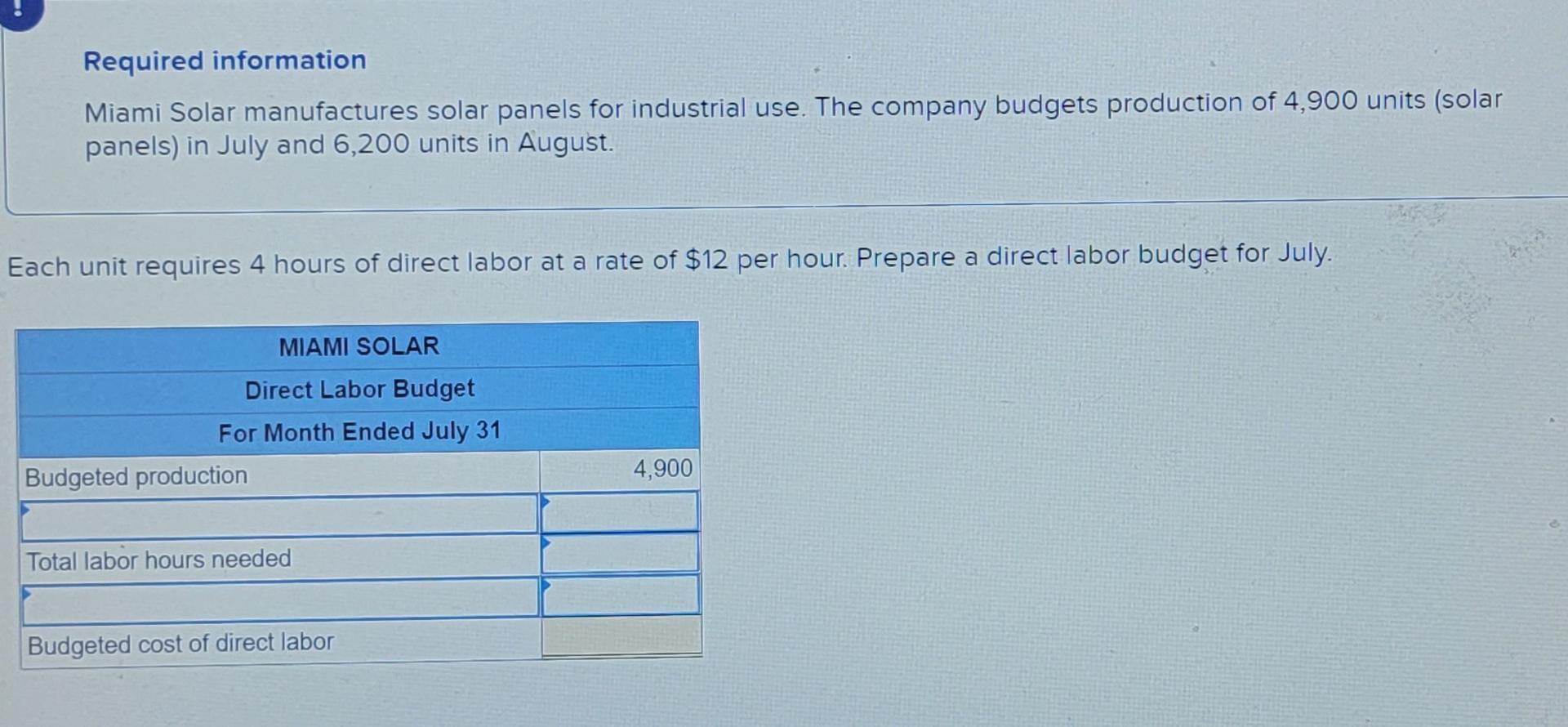  please show how you solved the problem !! Required information Miami