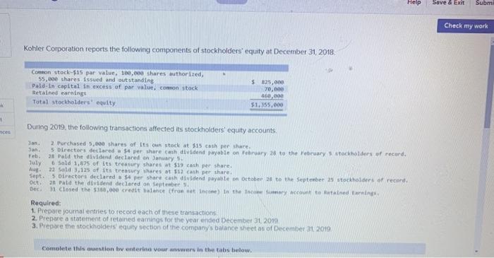  I need the journal entry worksheet Help Save & Exit Submi